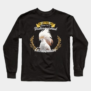 The Distinguished Cockatoo Gentleman Long Sleeve T-Shirt